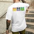 Diskette Floppy Retro Nerd Gamer Pixel T-Shirt mit Rückendruck Geschenke für Ihn