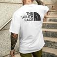 Divertente Maglietta Parodia The South Face For Summer Cool T-shirt da uomo con stampa posteriore Regalos para él