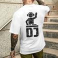Dj IconDeejay Con Logo T-shirt da uomo con stampa posteriore Regalos para él