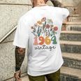 Donna 60 Anniintage 1964 60° Compleanno Donna Fiore Selvatico Con Collo A T-shirt da uomo con stampa posteriore Regalos para él