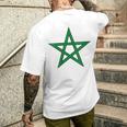 Donna Bandiera Marocchina Orgogliosa Del Marocco Le Bled Con Collo A T-shirt da uomo con stampa posteriore Regalos para él