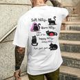 Donna Morbido E Caldo Kitty Little Ball Of Fur Cat Sleepy Con Collo A T-shirt da uomo con stampa posteriore Regalos para él