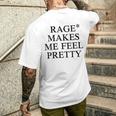 Donna Rage Makes Me Feel Pretty Con Collo A T-shirt da uomo con stampa posteriore Regalos para él