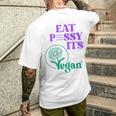 Eat Pssy Itsegan X Figa Censoredegetariano Back T-shirt da uomo con stampa posteriore Regalos para él