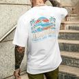 El Salvador Flag Country Travel Vacation I Love El Salvador Men's T-shirt Back Print Gifts for Him