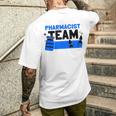 Farmacista Team Lavoro Farmacia T-shirt da uomo con stampa posteriore Regalos para él