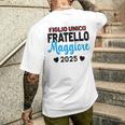 Figlio Unico Fratello Maggiore 2025 Fratello Maggiore 2025 T-shirt da uomo con stampa posteriore Regalos para él