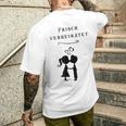 Frischerheiratet Wedding Marriage Honeymoon Marriage T-Shirt mit Rückendruck Geschenke für Ihn