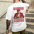 Trump Winner Turkey Dinner Thanksgiving Daddy's Home Men's T-shirt Back Print Gifts for Him Trump Winner Turkey Dinner Thanksgiving Daddy's Home Men's T-shirt Back Print Gifts for Him