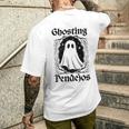 Ghosting Pendejos Mexican Ghost Halloween On Back Men's T-shirt Back Print Gifts for Him