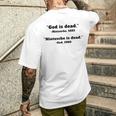 Gott Ist Tot Nietzsche Ist TotT-Shirt mit Rückendruck Geschenke für Ihn