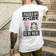 Ich Habe Meinen Anime Pausiert Hier Zu Sein Ramen Kawaii Cat Gray T-Shirt mit Rückendruck Geschenke für Ihn