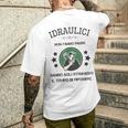 Idraulici Non Fanno Pause Detto Divertente Idraulico T-shirt da uomo con stampa posteriore Regalos para él