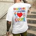 Insegnante Scuola Elementare Materna Asilo Maestra Maestro T-shirt da uomo con stampa posteriore Regalos para él