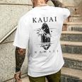 Kauai Hawaii Surfintage Surfer Gray T-Shirt mit Rückendruck Geschenke für Ihn