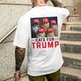 Le Elezioni Di Cats For Trump 2024 Rendono I Gatti Di Nuovo Sicuri T-shirt da uomo con stampa posteriore Regalos para él