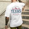 Look-Vintage Style Rétro États-Unis Texas T-shirt imprimé au dos Cadeaux pour lui