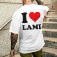 I Love Lami T-Shirt mit Rückendruck Geschenke für Ihn