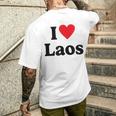 I Love Laos T-Shirt mit Rückendruck Geschenke für Ihn