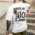 Maglia Calcio 10 Anni Compleanno Bambino Adesso Ho 10 Anni T-shirt da uomo con stampa posteriore Regalos para él