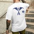 Marinaio Costume Costume Da Marinaio Uniforme Marinai Ancora T-shirt da uomo con stampa posteriore Regalos para él
