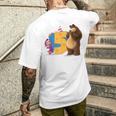 Masha E Orso 5Th Birthday T-shirt da uomo con stampa posteriore Regalos para él