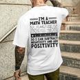 Matematica Matematico Matematico Scherzi Matematica Insegnante Matematica T-shirt da uomo con stampa posteriore Regalos para él