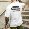 Miglior Cugino Del Mondo Gravidanza Prole Bambino Nascita T-shirt da uomo con stampa posteriore Regalos para él
