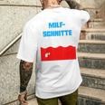 Milfschnitte I Love Milfs Sauf Malle Blue T-Shirt mit Rückendruck Geschenke für Ihn