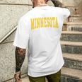 Minnesota Throwback Classic Men's T-shirt Back Print Gifts for Him