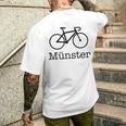 Münster Leeze Bicycle Münsterland Principalmarkt Gray S T-Shirt mit Rückendruck Geschenke für Ihn