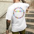 National Hispanic Heritage Month All Countries Flags Hearts Men's T-shirt Back Print Gifts for Him