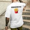 Patatine Fritte Crossfit Divertenti T-shirt da uomo con stampa posteriore Regalos para él