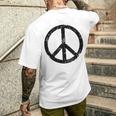 Peace Nerointage Pace T-shirt da uomo con stampa posteriore Regalos para él