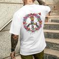 Peace Pace Simbolo T-shirt da uomo con stampa posteriore Regalos para él