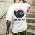 Pedro Pedro Raccoon X Meme Racoon Selfie Dance T-Shirt mit Rückendruck Geschenke für Ihn