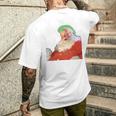 Punk Rock Christmas Santa Camisa Punk Rock Manga Larga Camiseta Hombre Estampado Espalda Regalos para él