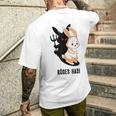 Rabbit Angel Rabbit Devil Angel Devil Evil Hasi T-Shirt mit Rückendruck Geschenke für Ihn