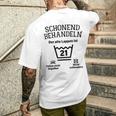 Schonend Treateln 21St Birthday Der Alte Lappen Ist 21 T-Shirt mit Rückendruck Geschenke für Ihn