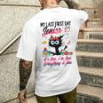 Senior 2025 Graduation My Last First Day Of Class Of 2025 Men's T-shirt Back Print Gifts for Him