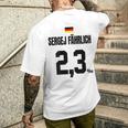 Sergej Fährlich Sauftrikot X Malle Party Trikot Deutschland T-Shirt mit Rückendruck Geschenke für Ihn