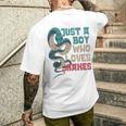 Snake Serpent Nur Ein Junge Die Schnnen Loves S T-Shirt mit Rückendruck Geschenke für Ihn