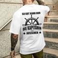 So Gut Kann Nur Die Kapitänin Aussehen T-Shirt mit Rückendruck Geschenke für Ihn