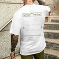 Sorry Santa Friends Bad Influence Ugly Christmas Sweater Men's T-shirt Back Print Gifts for Him