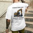 Studieren Kann Jeder Bagger Fahren Nur Die Besten T-Shirt mit Rückendruck Geschenke für Ihn