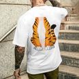 Tiger Tiger Costume Orange T-Shirt mit Rückendruck Geschenke für Ihn