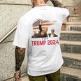 Trump 2024 Outlaw Hillbilly JDVance 2024 Donald Trump Men's T-shirt Back Print Gifts for Him