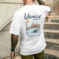 Venice Italy Enice Italiaintage T-Shirt mit Rückendruck Geschenke für Ihn