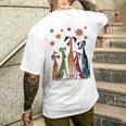 Vintage Retro Mid-Century Long Neck Dogs 50S 60S Style Men's T-shirt Back Print Gifts for Him