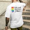 War Wohl Doch Keine Phase Mit Regenbogen Gay Flagge Lgbtq T-Shirt mit Rückendruck Geschenke für Ihn